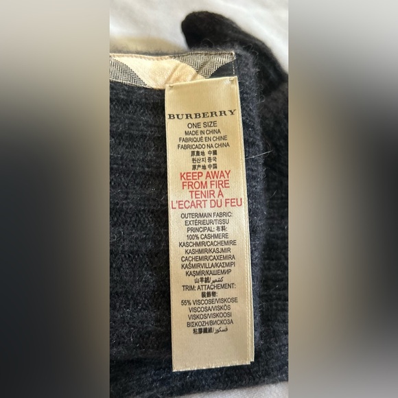 Men’s Burberry Wool/Cashmere Gloves - Picture 3 of 3